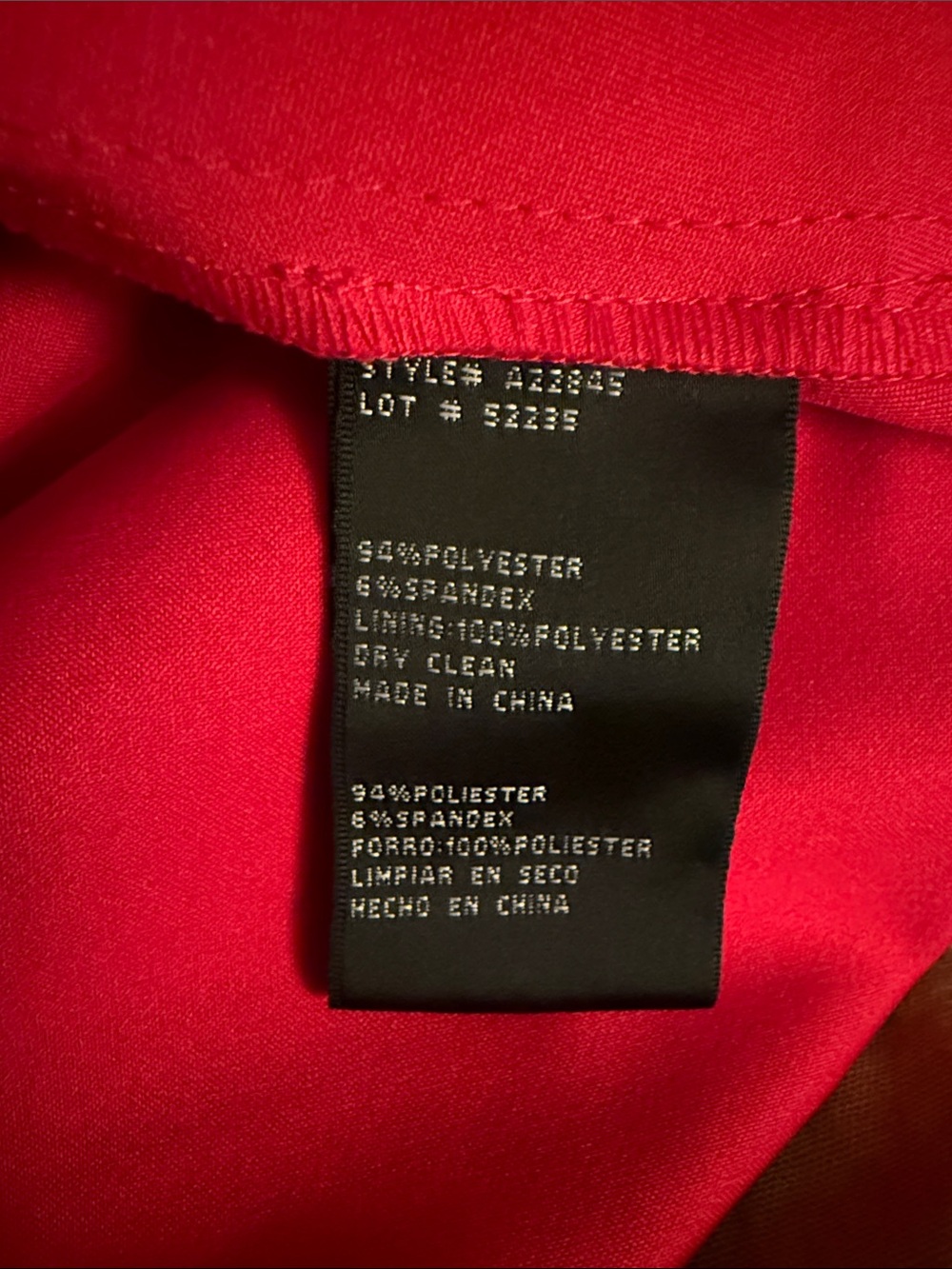 Red Halter High-Low Scuba Ruffle Evening Dress - Picture 6 of 6